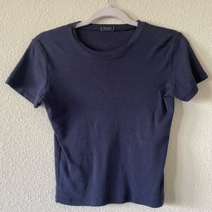 Brandy Melville Classic Navy Blue Women's Top